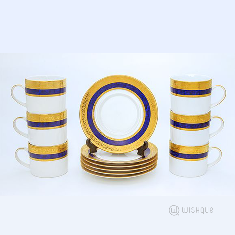 Empress Blue 12 Pieces Tea Set
