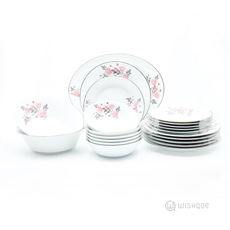 Royal Fernwood June Rose 21 Pieces Dinner Set