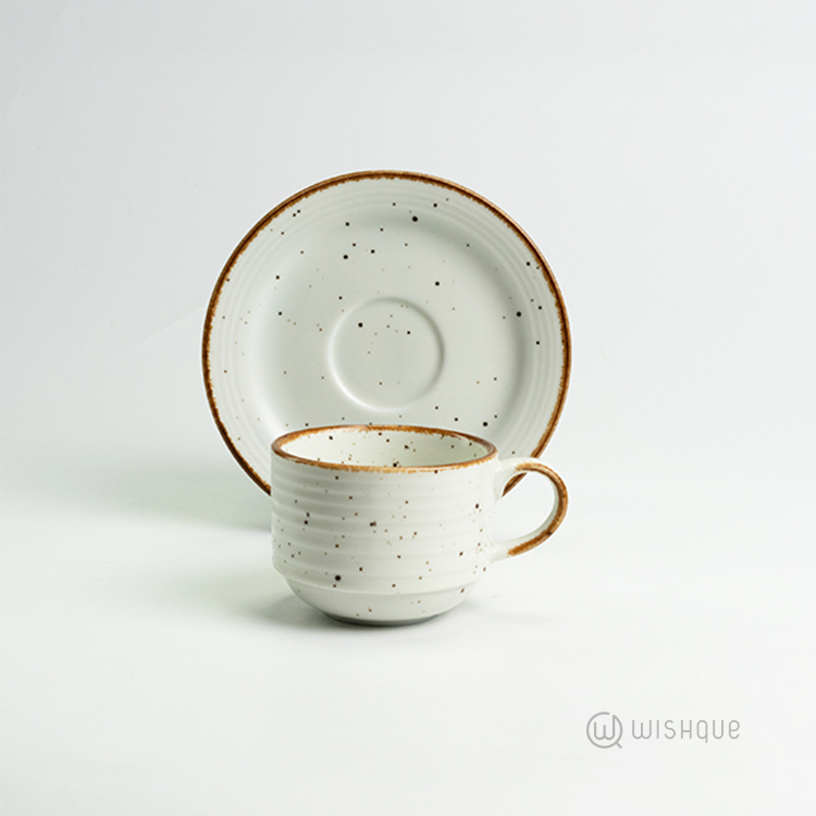 Royal Fernwood Marble White 12 Pcs Tea Set