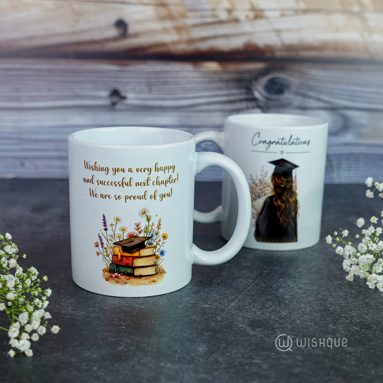 Congratulations Graduation Printed Mug For Her