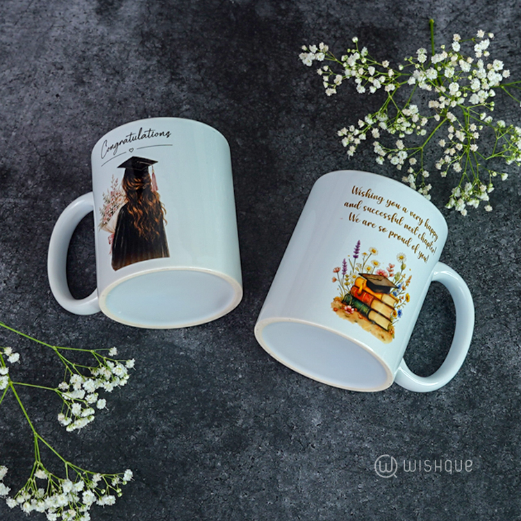 Congratulations Graduation Printed Mug For Her