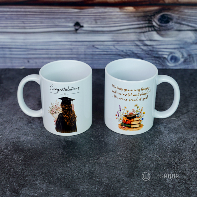 Congratulations Graduation Printed Mug For Her