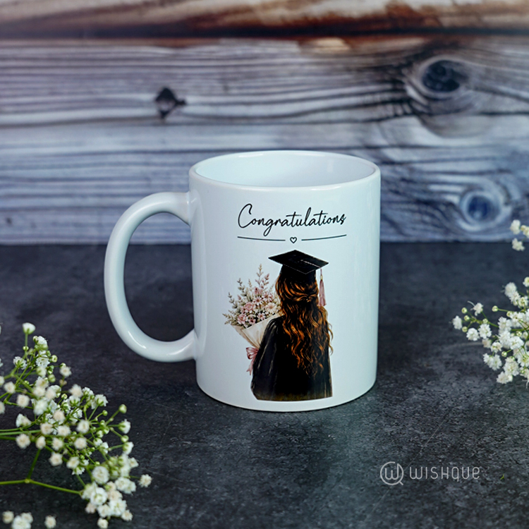 Congratulations Graduation Printed Mug For Her