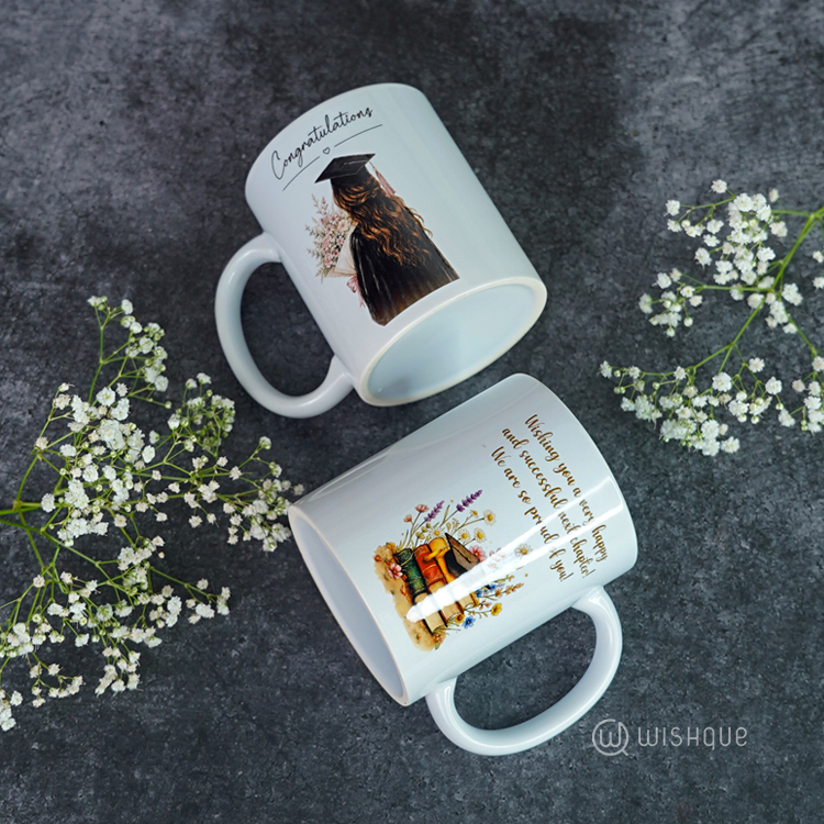 Congratulations Graduation Printed Mug For Her