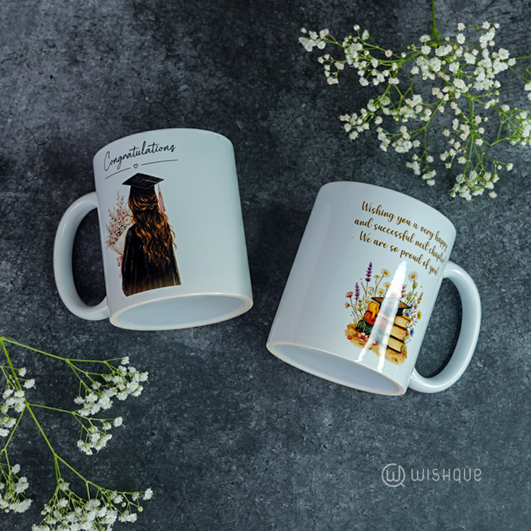 Congratulations Graduation Printed Mug For Her