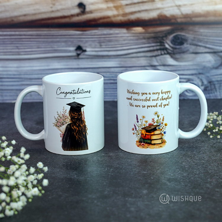 Congratulations Graduation Printed Mug For Her