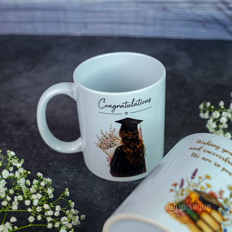 Congratulations Graduation Printed Mug For Her
