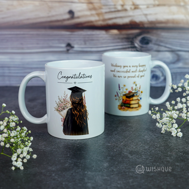 Congratulations Graduation Printed Mug For Her