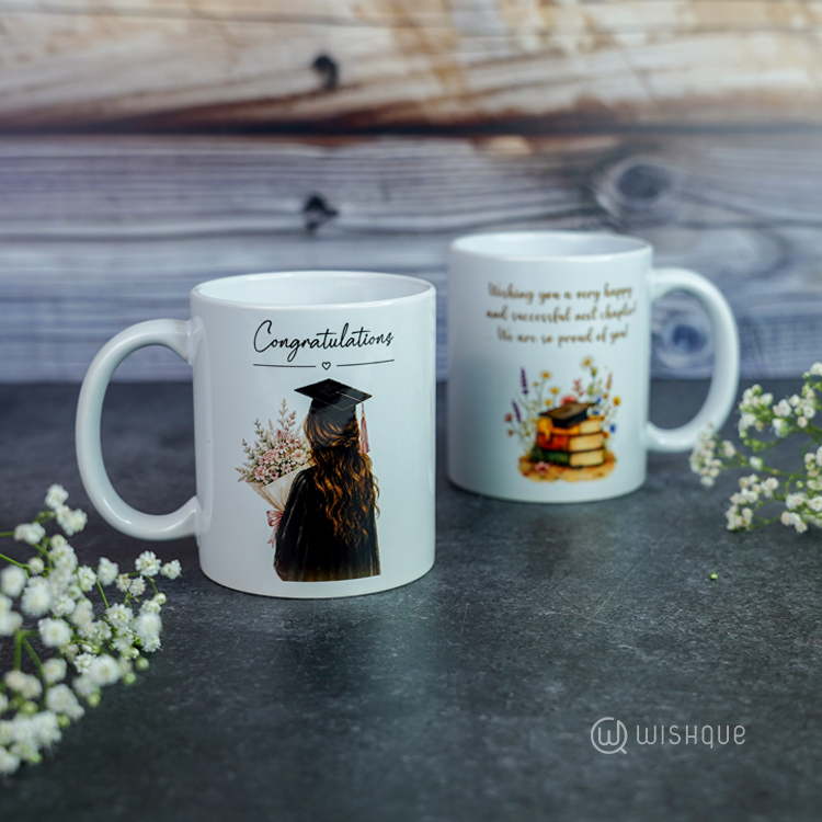 Congratulations Graduation Printed Mug For Her