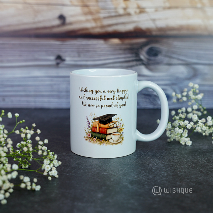 Congratulations Graduation Printed Mug For Him