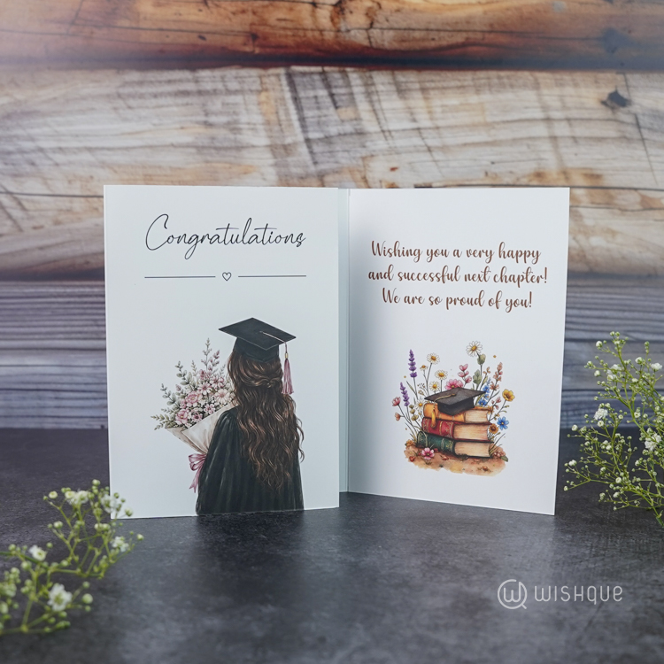 Congratulations Graduation Greeting Card & Printed Mug For Her