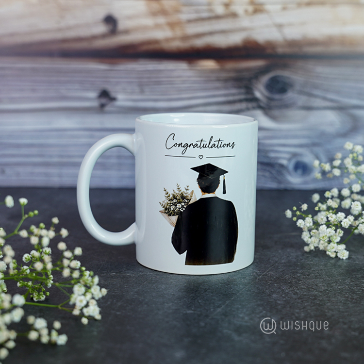 Congratulations Graduation Greeting Card & Printed Mug For Him