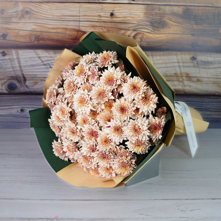 Mocha Blossom Chrysanthemum Bouquet