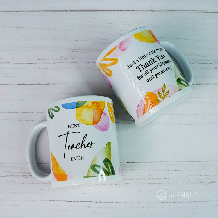 Best Teacher Ever Printed Mug