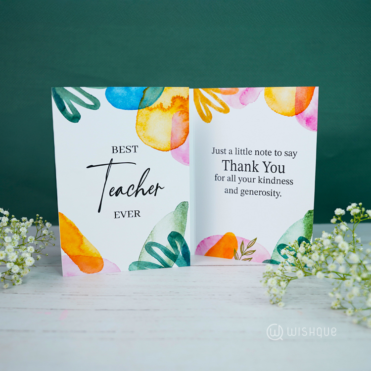 Best Teacher Ever Greeting Card