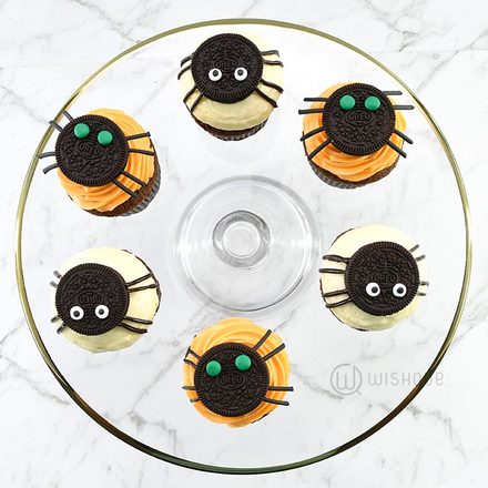 Monstrous Spider Oreo Halloween Cupcakes
