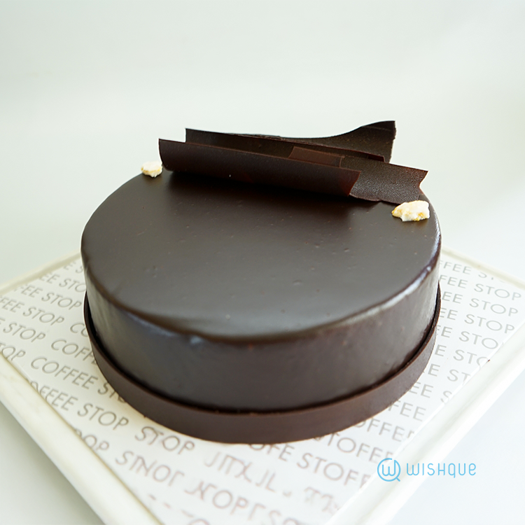 Dark Chocolate Salted Caramel Fudge Cake