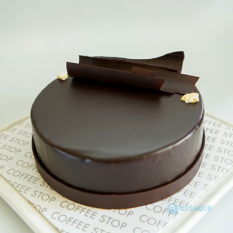 Dark Chocolate Salted Caramel Fudge Cake