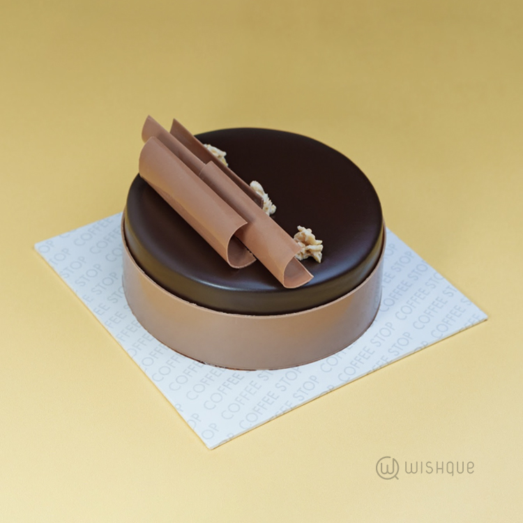 Dark Chocolate Salted Caramel Fudge Cake