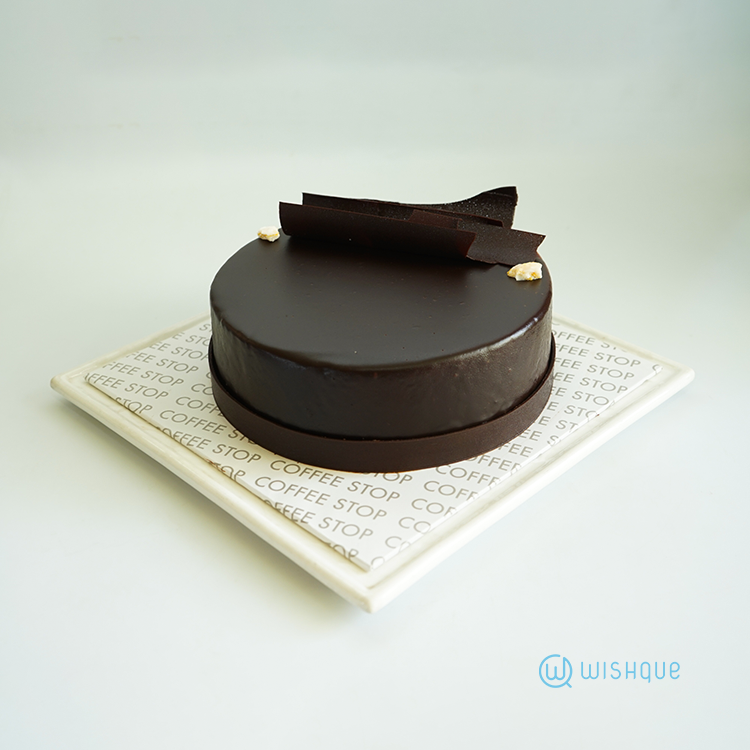 Dark Chocolate Salted Caramel Fudge Cake