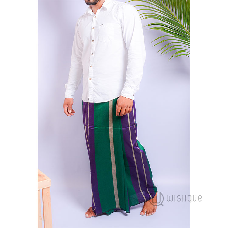 Multi Colored Handloom Sarong Design 1 Wishque Sri Lanka's Premium