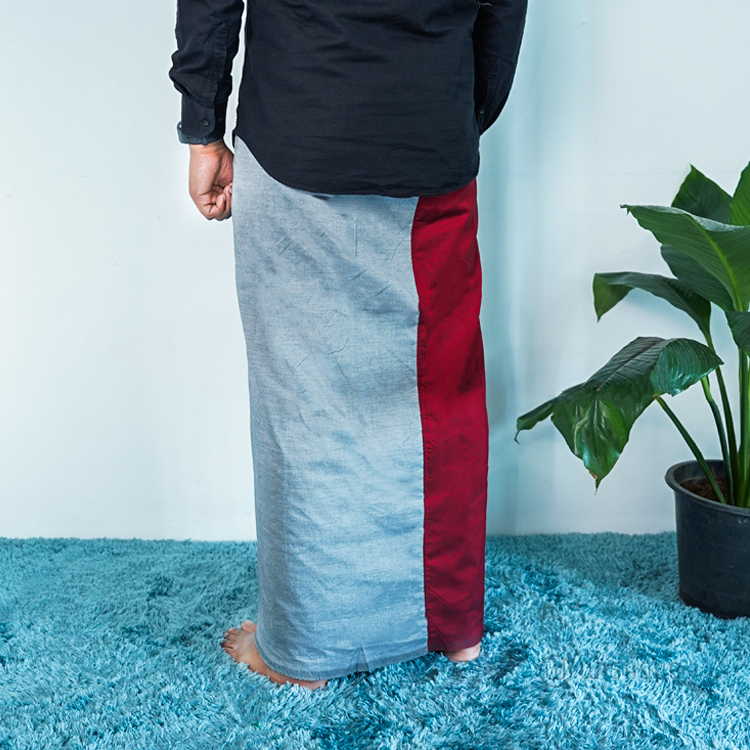 Red & Grey Handloom Sarong