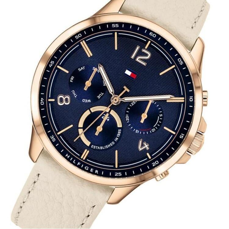 Tommy Hilfiger Harper Leather Ladies Multifunction Watch 1782226
