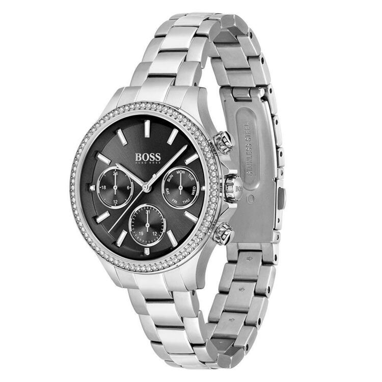 Hugo Boss Silver Steel Women's Multi-function Watch 1502593 - Wishque ...