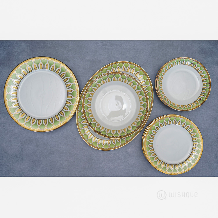 Royal Manor 21 Pcs Dankotuwa Porcelain Dinner Set Wishque Sri Lanka