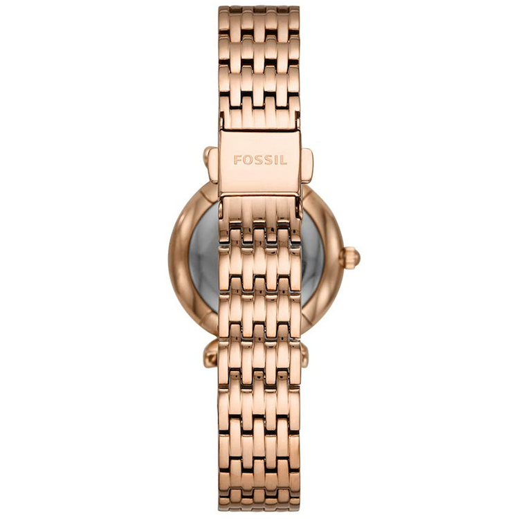 Fossil Women's Carlie Mini Quartz Stainless Rose Gold Watch ES4522