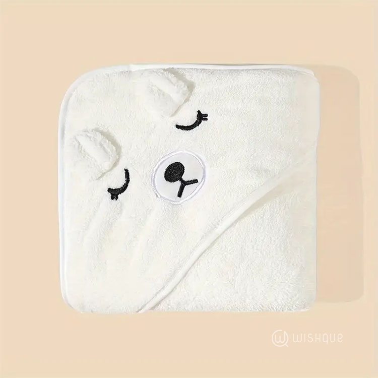 Organic Bamboo Cotton Baby Hooded Towel-Rabbit