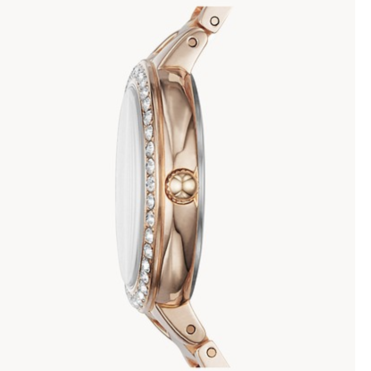 Fossil Karli Three-Hand Rose Gold-Tone Stainless Steel Ladies Watch BQW3181