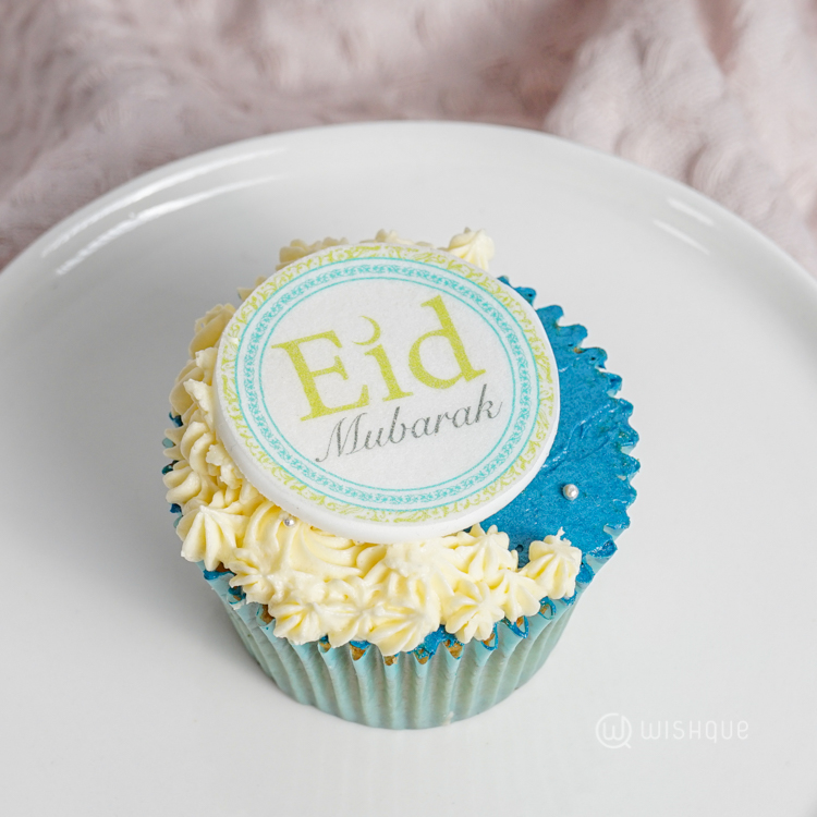 Eid White Chocolate Vanilla Cupcake Box of 6