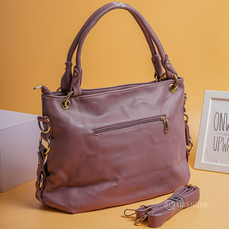 Women's Smart Casual PU Leather Handbag Purple Wishque Sri Lanka's Premium Online Shop